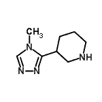 CAS#: 661470-61-7， 3-(4-Methyl-4H-1,2,4-triazol-3-yl)piperidine