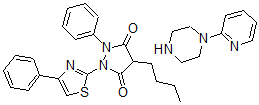 CAS#: 66181-60-0， 4-Butyl-1-Phenyl-2-(4-Phenyl-1,3-Thiazol-2-Yl)Pyrazolidine-3,5-Dione, 1-Pyridin-2-Ylpiperazine