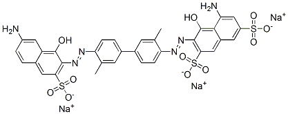 CAS#: 66214-51-5， Trisodium 5-Amino-3-[[4'-[(7-Amino-1-Hydroxy-3-Sulphonato-2-Naphthyl)Azo]-3,3'-Dimethyl[1,1'-Biphenyl]-4-Yl]Azo]-4-Hydroxynaphthalene-2,7-Disulphonate