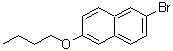 structure of CAS# 66217-20-7, 2-Bromo-6-butoxynaphthalene;MFCD01568860;ZINC02381139