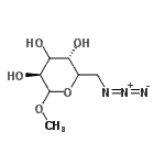 CAS#: 66224-56-4， Methyl 6-azido-6-deoxy-D-threo-hexopyranoside