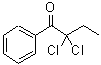 structure of CAS# 66255-85-4, 2,2-Dichloro-1-phenyl-1-butanone;2,2-DICHLOROBUTYROPHENONE