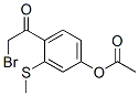 CAS 登录号:66264-75-3, 4-(2-溴乙酰基)-3-(甲硫基)苯基乙酸酯