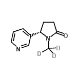 CAS#: 66269-66-7， (5S)-1-(<sup>2</sup>H<sub>3</sub>)Methyl-5-(3-pyridinyl)-2-pyrrolidinone