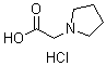 structure of CAS# 6628-74-6, 1-Pyrrolidineaceticacid Hydrochloride (1:1);2-1-Pyrrolidinylacetic Acid Chloride;2-Pyrrolidin-1-Ylethanoic Acid Chloride;Nsc60996