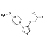 CAS#: 66297-67-4， {[4-(4-Methoxyphenyl)-4H-1,2,4-triazol-3-yl]sulfanyl}acetic acid