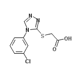 CAS#: 66297-69-6， {[4-(3-Chlorophenyl)-4H-1,2,4-triazol-3-yl]sulfanyl}acetic acid
