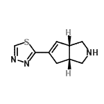 CAS#: 663173-56-6， (3aR,6aS)-5-(1,3,4-Thiadiazol-2-yl)-1,2,3,3a,4,6a-hexahydrocyclopenta[c]pyrrole