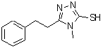 结构式 CAS# 663181-83-7, 4-甲基-5-(2-苯基乙基)-4H-1,2,4-三唑-3-硫醇