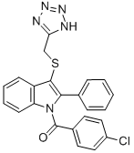 CAS#: 66354-91-4， 1-(4-Chlorobenzoyl)-2-Phenyl-3-[(1H-Tetrazol-5-Yl)Methylthio]-1H-Indole