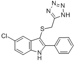 CAS#: 66354-94-7， 5-Chloro-2-Phenyl-3-[(1H-Tetrazol-5-Yl)Methylthio]-1H-Indole