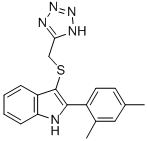 CAS#: 66355-03-1， 2-(2,4-Dimethylphenyl)-3-[(1H-Tetrazol-5-Yl)Methylthio]-1H-Indole