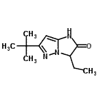 CAS#: 663616-18-0， 3-Ethyl-6-(2-methyl-2-propanyl)-1H-imidazo[1,2-b]pyrazol-2(3H)-one