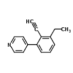 CAS#: 663621-69-0， 4-(3-Ethyl-2-ethynylphenyl)pyridine