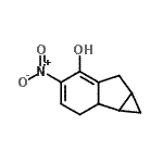 CAS#: 663952-52-1， 4-Nitro-1,1a,1b,2,6,6a-hexahydrocyclopropa[a]inden-5-ol