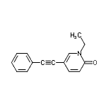 CAS#: 663955-65-5， 1-Ethyl-5-(phenylethynyl)-2(1H)-pyridinone