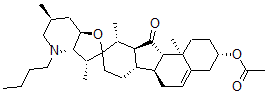 CAS#: 66409-97-0， N-Butyl-12-beta,13-alpha-dihydrojervine, 3-acetate