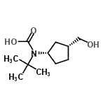 CAS#: 664341-72-4， [(1S,3R)-3-(Hydroxymethyl)cyclopentyl](2-methyl-2-propanyl)carbamic acid