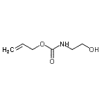 structure of CAS# 66471-00-9, Allyl (2-hydroxyethyl)carbamate;Allyl N-(2-hydroxyethyl)carbamate;ALLYLN-(2-HYDROXYETHYL)CARBAMATE;N-(Allyloxycarbonyl)ethanolamine