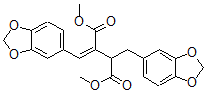 CAS 登录号：66547-92-0， (1,3-苯并二氧戊环-5-基亚甲基)-(1,3-苯并二氧戊环-5-基甲基)-丁二酸二甲酯