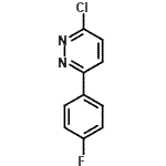 structure of CAS# 66548-52-5, 3-Chloro-6-(4-fluorophenyl)pyridazine;MFCD09880368
