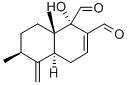CAS#: 66550-09-2， (1S,4aS,6S,8aS)-1-Hydroxy-6,8a-dimethyl-5-methylene-4a,6,7,8-tetrahydro-4H-naphthalene-1,2-dicarbaldehyde