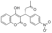 structure of CAS# 66556-77-2, (R)-(+)-Nicoumalone;2-Hydroxy-3-[(1R)-1-(4-Nitrophenyl)-3-Oxo-Butyl]Chromen-4-One;2-Hydroxy-3-[(1R)-1-(4-Nitrophenyl)-3-Oxobutyl]-4-Chromenone;2-Hydroxy-3-[(1R)-3-Keto-1-(4-Nitrophenyl)Butyl]Chromone