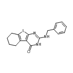 CAS#: 66607-49-6， 2-(Benzylamino)-5,6,7,8-tetrahydro[1]benzothieno[2,3-d]pyrimidin-4(3H)-one