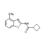 CAS#: 666214-38-6， N-(4-Methyl-1,3-benzothiazol-2-yl)cyclobutanecarboxamide