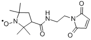 结构式 CAS# 66641-27-8, 3-(2-马来酰亚胺基乙基氨基甲酰)-2,2,5,5-四甲基-1-吡咯烷基氧基