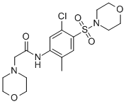 CAS#: 66647-76-5， N-(5-Chloro-2-Methyl-4-(4-Morpholinylsulfonyl)Phenyl)-4-Morpholineacetamide