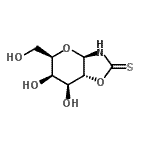 CAS#: 666712-18-1， (3aR,5R,6R,7S,7aR)-6,7-Dihydroxy-5-(hydroxymethyl)hexahydro-2H-pyrano[2,3-d][1,3]oxazole-2-thione