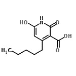 CAS#: 666727-47-5， 6-Hydroxy-2-oxo-4-pentyl-1,2-dihydro-3-pyridinecarboxylic acid