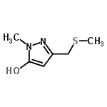 CAS#: 66708-05-2， 1-Methyl-3-[(methylsulfanyl)methyl]-1H-pyrazol-5-ol