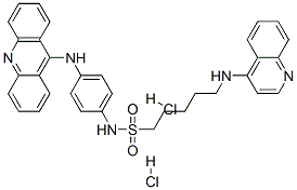 CAS#: 66725-06-2， N-[4-(Acridin-9-Ylamino)Phenyl]-5-(Quinolin-4-Ylamino)Pentane-1-Sulfonamide Dihydrochloride