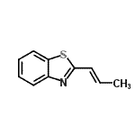 CAS#: 66730-41-4， 2-[(1E)-1-Propen-1-yl]-1,3-benzothiazole