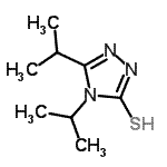 structure of CAS# 667437-59-4, 4,5-Diisopropyl-4H-1,2,4-triazole-3-thiol;4,5-bis(methylethyl)-1,2,4-triazole-3-thiol;4,5-Diisopropyl-4H-1,2,4-triazole-3-thiol;MFCD03423414