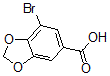 structure of CAS# 66799-93-7, 7-Bromo-1,3-Benzodioxole-5-carboxylic Acid;7-Bromobenzo[D][1,3]Dioxole-5-Carboxylic Acid;7-Bromo-2H-1,3-Benzodioxole-5-Carboxylic Acid;7-Bromobenzodioxole-5-Carboxylic Acid