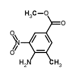 CAS#: 668276-44-6， methyl 4-amino-3-methyl-5-nitro-benzoate