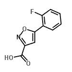 CAS#: 668970-73-8， 5-(2-Fluorophenyl)-1,2-oxazole-3-carboxylic acid
