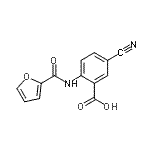 CAS#: 668976-29-2， 5-Cyano-2-(2-furoylamino)benzoic acid