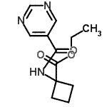CAS#: 669066-15-3， ethyl 1-(pyrimidine-5-carbonylamino)cyclobutane-1-carboxylate