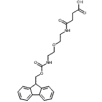 structure of CAS# 669073-62-5, 1-(9H-Fluoren-9-yl)-3,11-dioxo-2,7-dioxa-4,10-diazatetradecan-14-oic acid;N-(Fmoc-5-amino-3-oxa-pentyl)succinamic acid