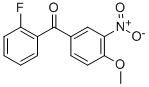 structure of CAS# 66938-39-4, (2-Fluorophenyl)(4-Methoxy-3-Nitrophenyl)Methanone;(2-Fluorophenyl)-(4-Methoxy-3-Nitro-Phenyl)Methanone;St5307273;Zinc00155737