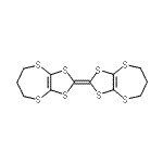 structure of CAS# 66946-49-4, 2-(6,7-Dihydro-5H-[1,3]dithiolo[4,5-b][1,4]dithiepin-2-ylidene)-6,7-dihydro-5H-[1,3]dithiolo[4,5-b][1,4]dithiepine;Bis(trimethylenedithio)tetrathiafulvalene