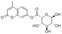 structure of CAS# 66966-09-4, 4-Methylumbelliferyl iduronide;(2R,3S,4S,5R,6S)-3,4,5-Trihydroxy-6-(4-Methyl-2-Oxo-Chromen-7-Yl)Oxy-Tetrahydropyran-2-Carboxylic Acid;(2R,3S,4S,5R,6S)-3,4,5-Trihydroxy-6-[(4-Methyl-2-Oxo-7-Chromenyl)Oxy]-2-Tetrahydropyrancarboxylic Acid;(2R,3S,4S,5R,6S)-3,4,5-Trihydroxy-6-(2-Keto-4-Methyl-Chromen-7-Yl)Oxy-Tetrahydropyran-2-Carboxylic Acid