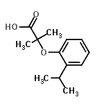CAS#: 669726-38-9， 2-(2-Isopropylphenoxy)-2-methylpropanoic acid
