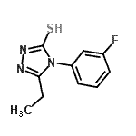 CAS#: 669745-81-7， 5-Ethyl-4-(3-fluorophenyl)-2,4-dihydro-3H-1,2,4-triazole-3-thione