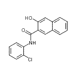 结构式 CAS# 6704-40-1, N-(2-氯苯基)-3-羟基-2-萘甲酰胺