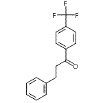 结构式 CAS# 67082-00-2, 3-苯基-1-[4-(三氟甲基)苯基]-1-丙酮